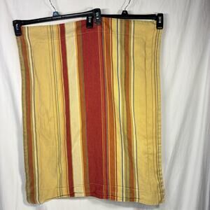 Pottery Barn Tan Brown Paolo Stripe Cotton Pillow Cover Sham 24x30